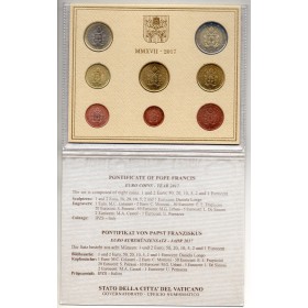 Coffret BU Vatican 2022 Armoiries sous le pape Francois pièces de monnaie