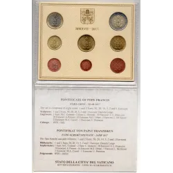 Coffret BU Vatican 2022 Armoiries sous le pape Francois pièces de monnaie