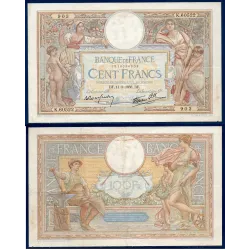 100 Francs LOM, TTB-, 11.8.1938 Billet de la banque de France