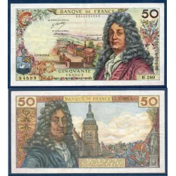 50 Francs Racine, TTB-, 3.10.1974 Billet de la banque de France