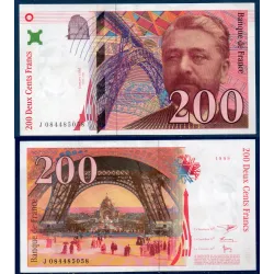 200 Francs Eiffel, TTB+, 1999 Billet de la banque de France
