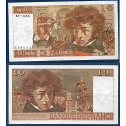 10 Francs Berlioz, TTB, 1.7.1976 Billet de la banque de France