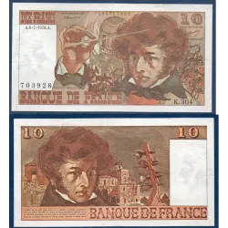 10 Francs Berlioz, TTB+, 6.7.1978 Billet de la banque de France