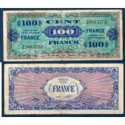 100 Francs France, sans série, TB 1945 Billet du trésor Central