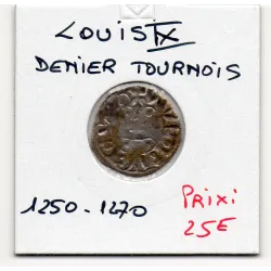 Denier Tournois Louis IX (1250-1270) pièce de monnaie royale