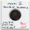 Double Tournois 1608 A Paris Henri IV pièce de monnaie royale
