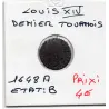 Denier tournois 1648 A Paris B Louis XIV pièce de monnaie royale