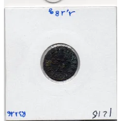 Denier tournois 1648 A Paris B Louis XIV pièce de monnaie royale