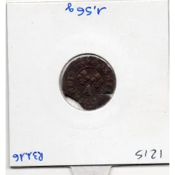 Denier tournois 1649 A Paris B+ Louis XIV pièce de monnaie royale
