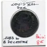 Sol 1783 K Bordeaux B décentrée Louis XVI pièce de monnaie royale