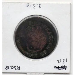 Sol 1783 K Bordeaux B décentrée Louis XVI pièce de monnaie royale