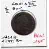 Demi Sol au buste enfantin 1721 A Paris Louis XV pièce de monnaie royale
