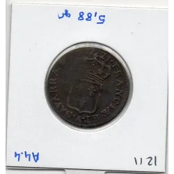 Demi Sol au buste enfantin 1721 A Paris Louis XV pièce de monnaie royale
