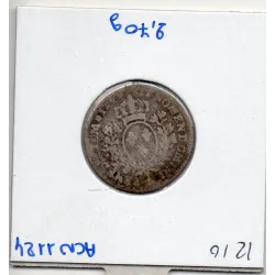 1/10 Ecu au bandeau 1744 A Paris Louis XV pièce de monnaie royale