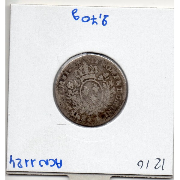 1/10 Ecu au bandeau 1744 A Paris Louis XV pièce de monnaie royale