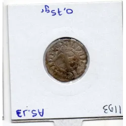 Denier Tournois Louis VIII (1223-1250) pièce de monnaie royale