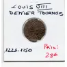 Denier Tournois Louis VIII (1223-1250) pièce de monnaie royale