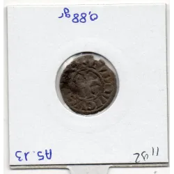 Denier Tournois Louis VIII (1223-1250) pièce de monnaie royale
