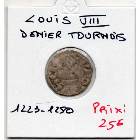 Denier Tournois Louis VIII (1223-1250) pièce de monnaie royale