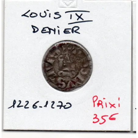 Denier Tournois Louis IX (1250-1270) pièce de monnaie royale