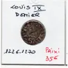 Denier Tournois Louis IX (1250-1270) pièce de monnaie royale