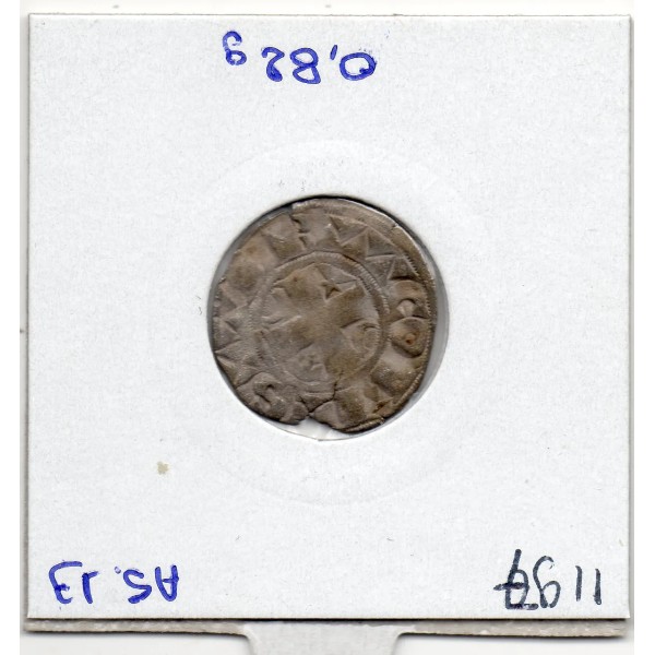 Champagne, Comté de Provins, Thibaut IV (1201-1253) Denier provinois