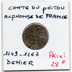 Comté de Poitou, Alphonse de France (1249-1267) Denier