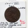 Sol 1791 D Lyon 1er semestre cuivre Louis XVI pièce de monnaie royale