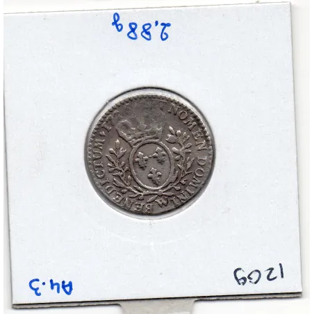 1/10 Ecu aux branches d'olivier 1726 W Lille TTB- Louis XV pièce de monnaie royale