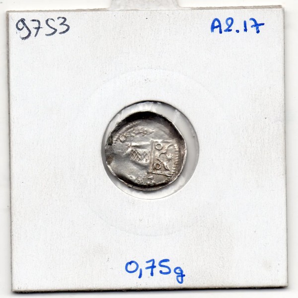 Archevêché de Trèves, Arnold d'issenbourg 1 pfennig 1242-1259 TTB pièce de monnaie