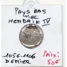 Pays Bas féodaux, Tiel Hendrik IV 1395-1438 Denier TB pièce de monnaie