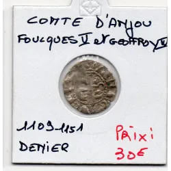 Comté d'Anjou, Foulques V et Geoffroy IV, (1109-1151) Denier