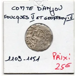 Comté d'Anjou, Foulques V et Geoffroy IV, (1109-1151) Denier