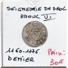 Berry, Seigneurie de Deol, Raoul VI (1160-1176) Denier