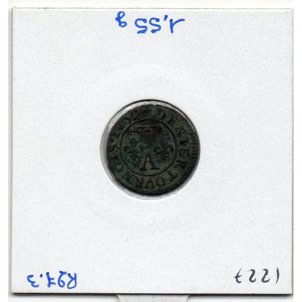 Principauté des Dombes, Gaston d'Orleans (1650) Denier Tournois Type 13