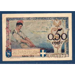 Nice 50 Centimes, TTB, 30.4.1920 Pirot 91.9 Billet de la chambre de Commerce