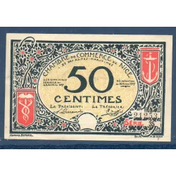 Nice 50 Centimes, Sup, 25.4.1917 Pirot 91.4 Billet de la chambre de Commerce