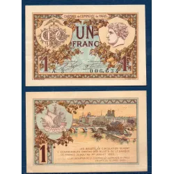 Paris 1 franc, Spl, 10.3.1920 Pirot 97.36 Billet de la chambre de commerce