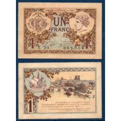 Paris 1 franc, TTB, 10.3.1920 Pirot 97.36 Billet de la chambre de commerce