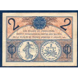 Paris 2 francs, TTB, 10.3.1920 Pirot 97.28 Billet de la chambre de commerce