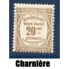 Timbre France Taxes Yvert 45 Type Recouvrement 20c Bistre neuf * avec charnière