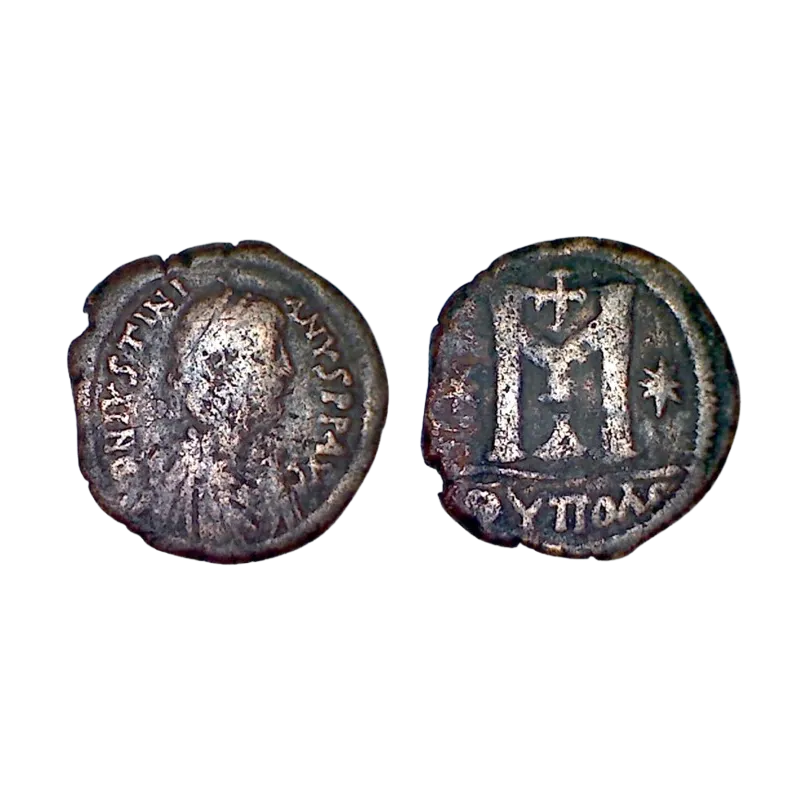 Follis Justinien 1er (538-555) SB 217 Antioche Follis Justinien 1er (538-555) SB 217 Antioche