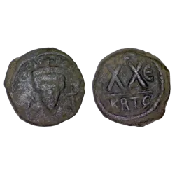 Demi Follis Phocas (606-607), SB 686 atelier Carthage