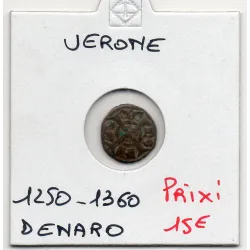 Italie Verone Denaro 1250-1360 TB pièce de monnaie