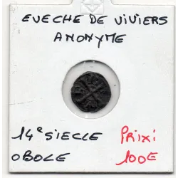 Languedoc, Eveché de Viviers anonyme (14ème siècle) Obole