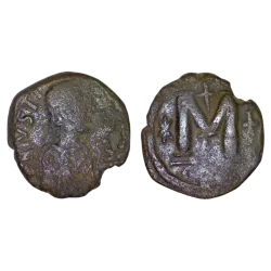 Follis Justinien 1er (527-565), SB 158 atelier Constantinople 1ere officine