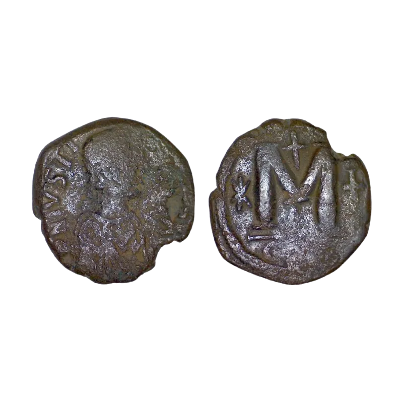 Follis Justinien 1er (527-565), SB 158 atelier Constantinople 1ere officine Follis Justinien 1er (527-565), SB 158 atelier Constantinople 1ere officine