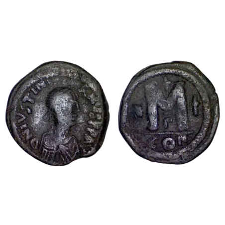 Follis Justinien 1er (527-565), SB 158 atelier Constantinople 3eme officine