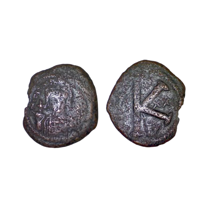 Demi Follis de Justinien 1er (550-551) SB 165 Constantinople Demi Follis de Justinien 1er (550-551) SB 165 Constantinople