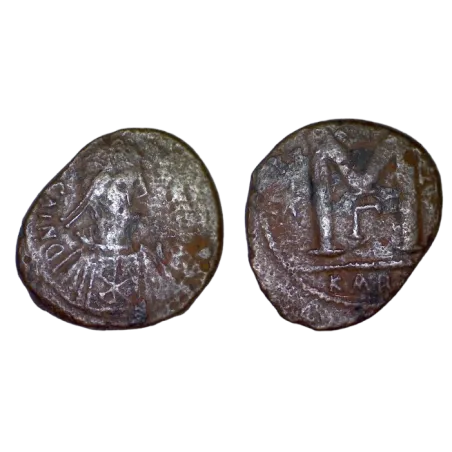Follis Justinien 1er (527-565), SB 259 atelier Carthage